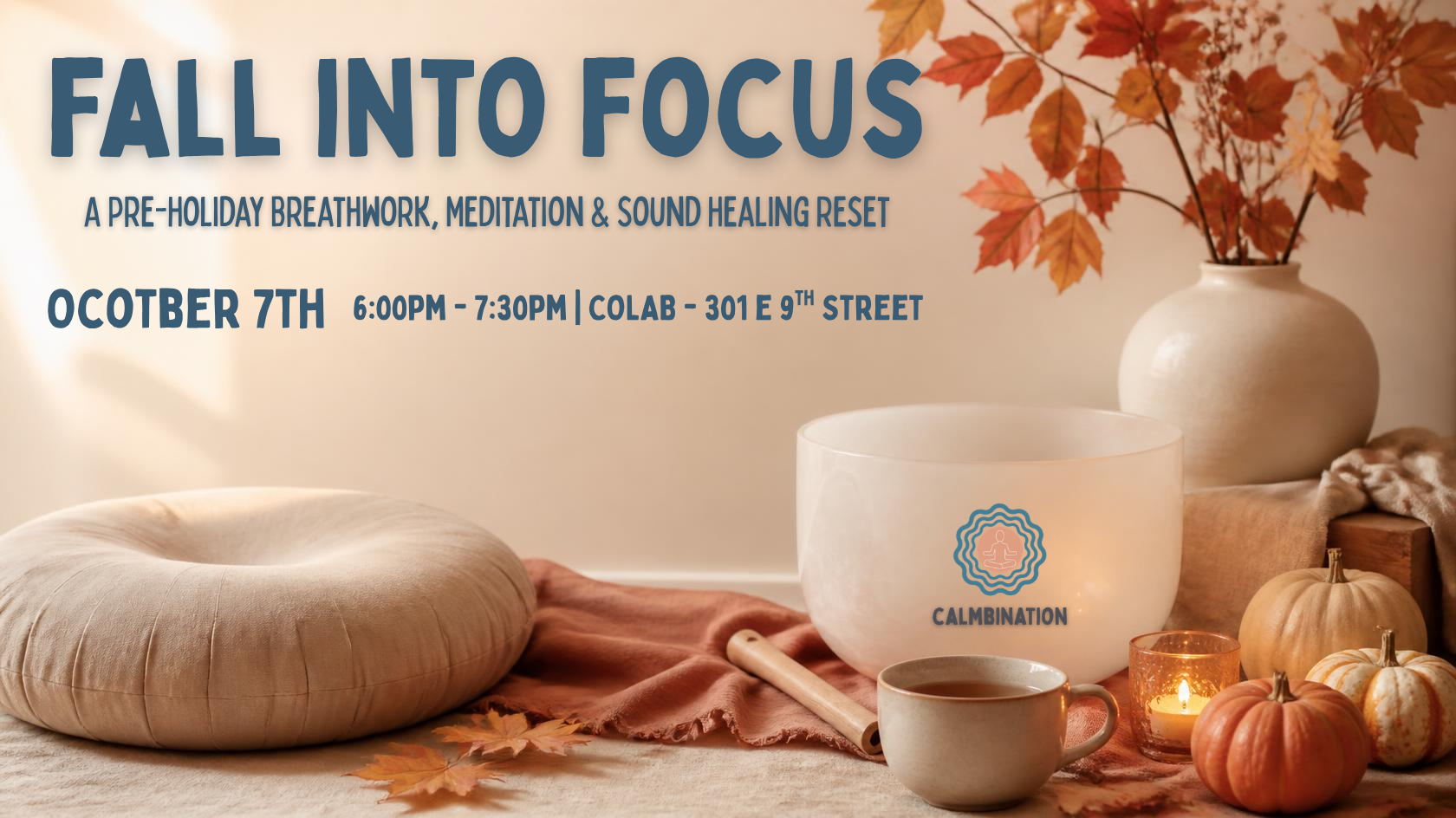 Fall into Focus — Calmbination class in Charlotte, NC